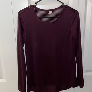 Long Sleeve Mesh Workout Top